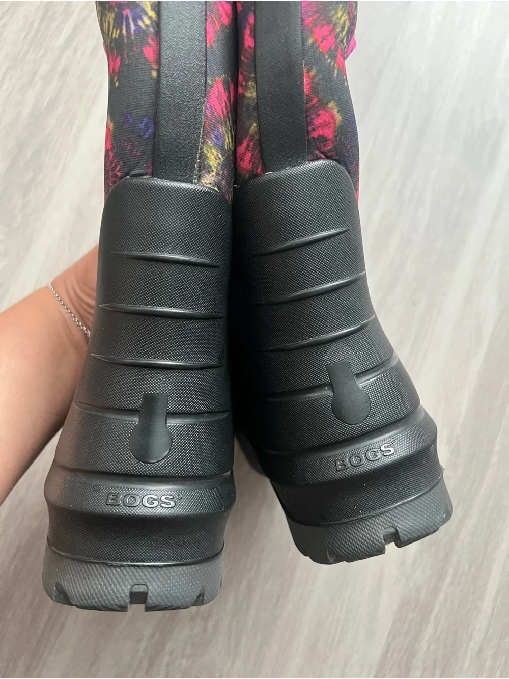 Bogs Neo Classic Waterproof Insulated Winter Boots Black Pink Youth 3